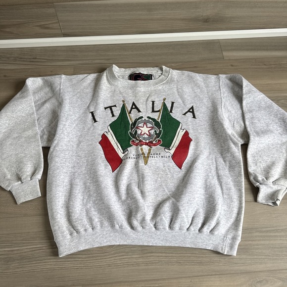 Vintage Gear For Sports Italy‎ Italian Venice Rome Crewneck Sweatshirt Sz XL - Picture 1 of 10